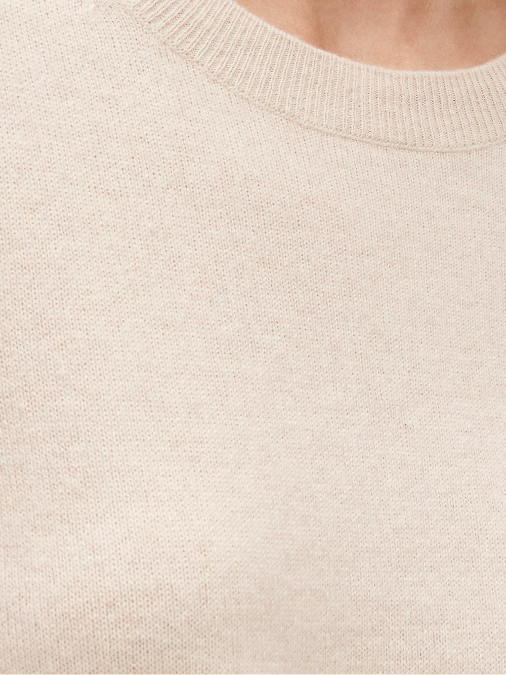 NWT J. CREW 100% cashmere classic-fit crewneck sweater hthr natural small BA400 - Picture 13 of 15